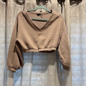Urban Outfitters Tan V-Neck Sweater